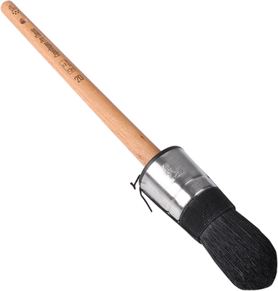 Copenhagen Pro Classic Patent-Spitzpinsel | Größe 20 | schwarze Chinaborsten | FSC-Holzgriff – 23.102.20