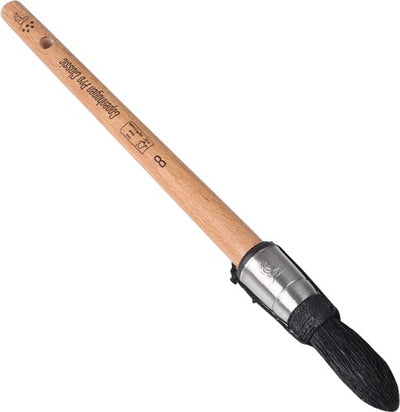 Copenhagen Pro Classic Patent Point Pinsel – Größe 8 – schwarze chinesische Borsten – FSC-Holzgriff – 23.102.08