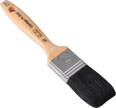 Copenhagen Pro Classic Flachpinsel – Größe 1,5 – schwarze chinesische Borsten – FSC-Holzgriff – 23.202.15