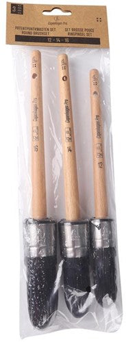 Copenhagen Pro Pinselset – Lackpinsel – Größe 12–14–16 – Kunsthaar – 3-teilig – FSC-Holzgriff – 23.900.03