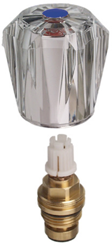 Cornat Wasserhahnoberteil Acryl 1 2 blau ac – tec302401