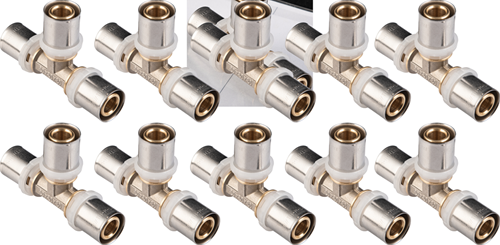 Cornat Presskupplung T-Stück 20 mm 10s MS-A2 – VRPTP500420N
