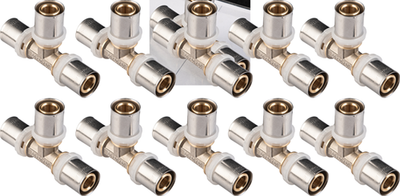 Cornat Presskupplung T-Stück 20 mm 10s MS-A2 – VRPTP500420N