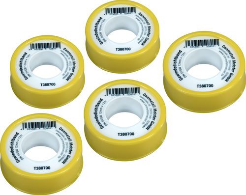 Cornat Teflonband 12 x 0,1 mm, 12 m, Gas (5 Stück) – tp380700