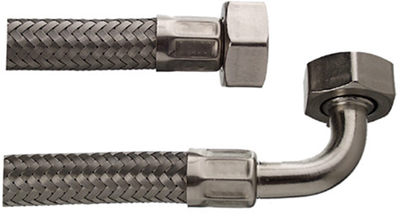 Cornat Waschmaschinen-Zulaufschlauch 2m00 Edelstahl – T357215