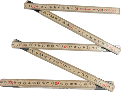 Connex Faltmeter 3m Holz Euro - COX700300