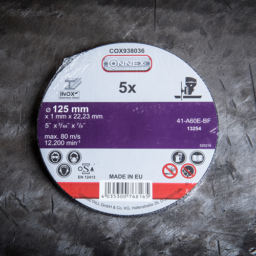 Connex-Set 5x Schleifscheibe Edelstahl 125mm - cox938036