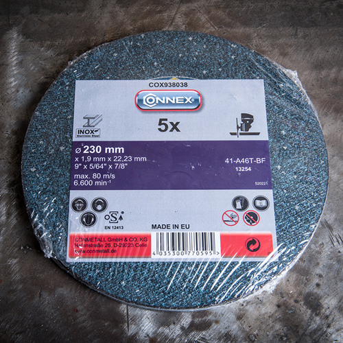 Connex-Set 5x Schleifscheibe Edelstahl 230mm - cox938038