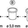 Connex-Ersatzaugen „A“, 4,5 mm Messing, 100 Stück – Coxt194182