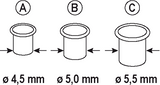 Connex-Ersatzaugen „A“, 4,5 mm Messing, 100 Stück – Coxt194182 - afbeelding 2