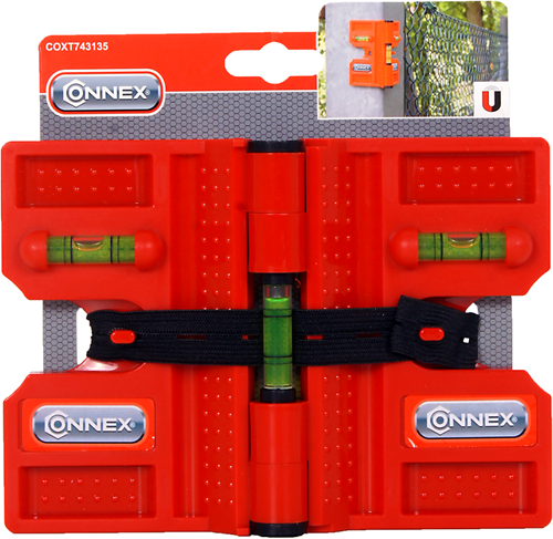 Connex Eckwasserwaage mit 3 Libellen 13,5 cm – coxt743135
