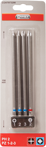 Connex-Set Bits 150 mm PH+PZ 4 Stück – coxt973290