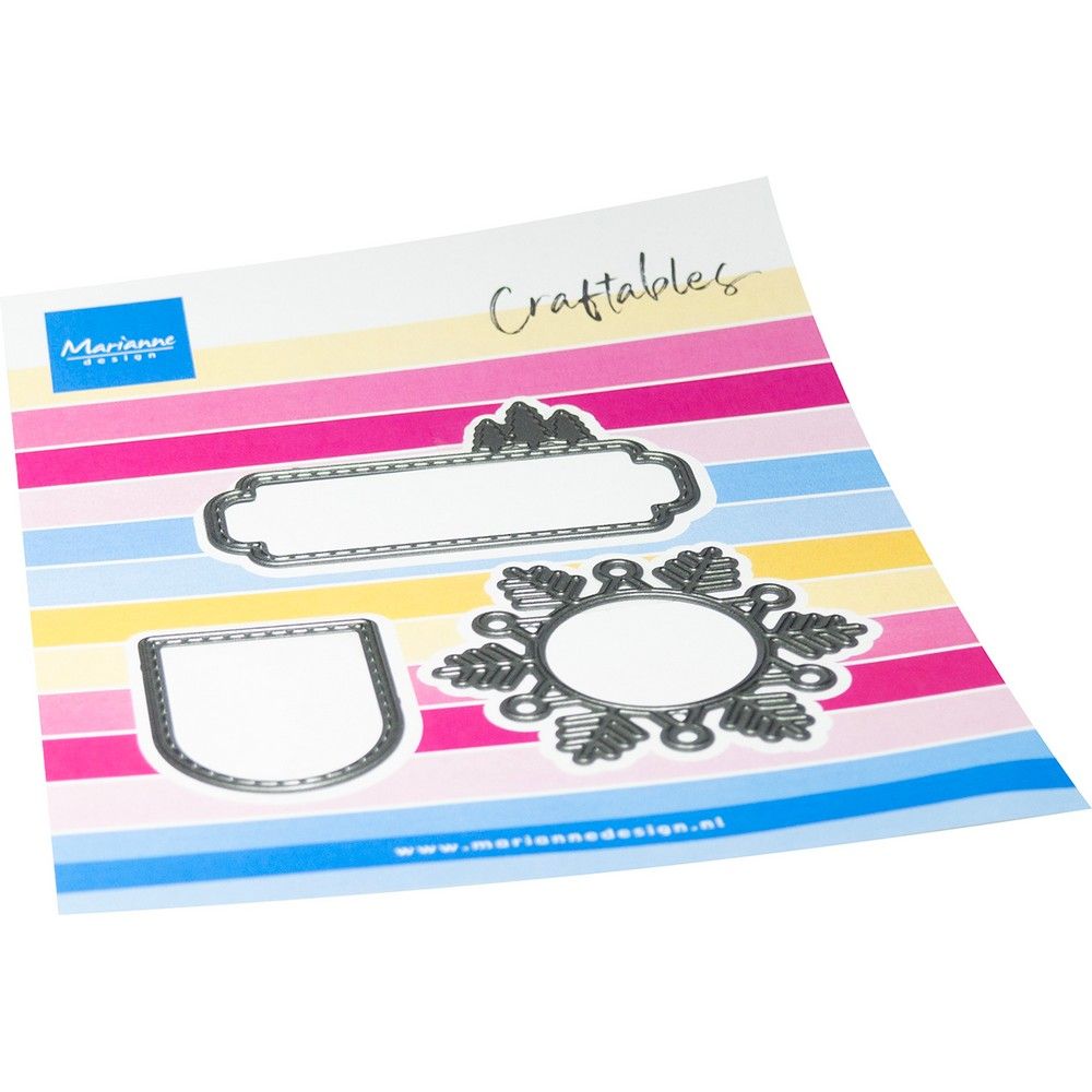 Marianne Design • Bastelbare Winteretiketten