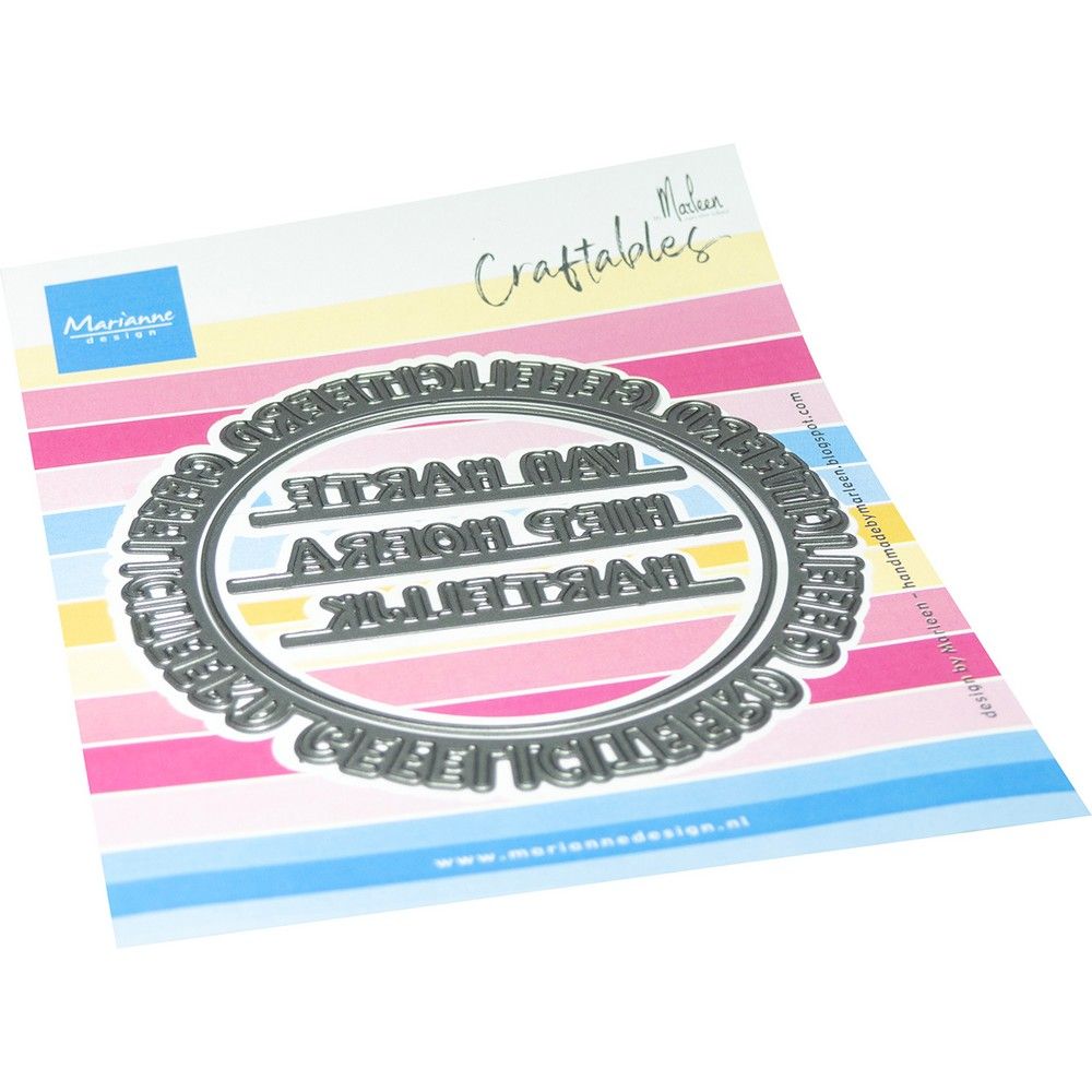 Marianne Design • Bastelbarer Glückwunschkreis von Marleen