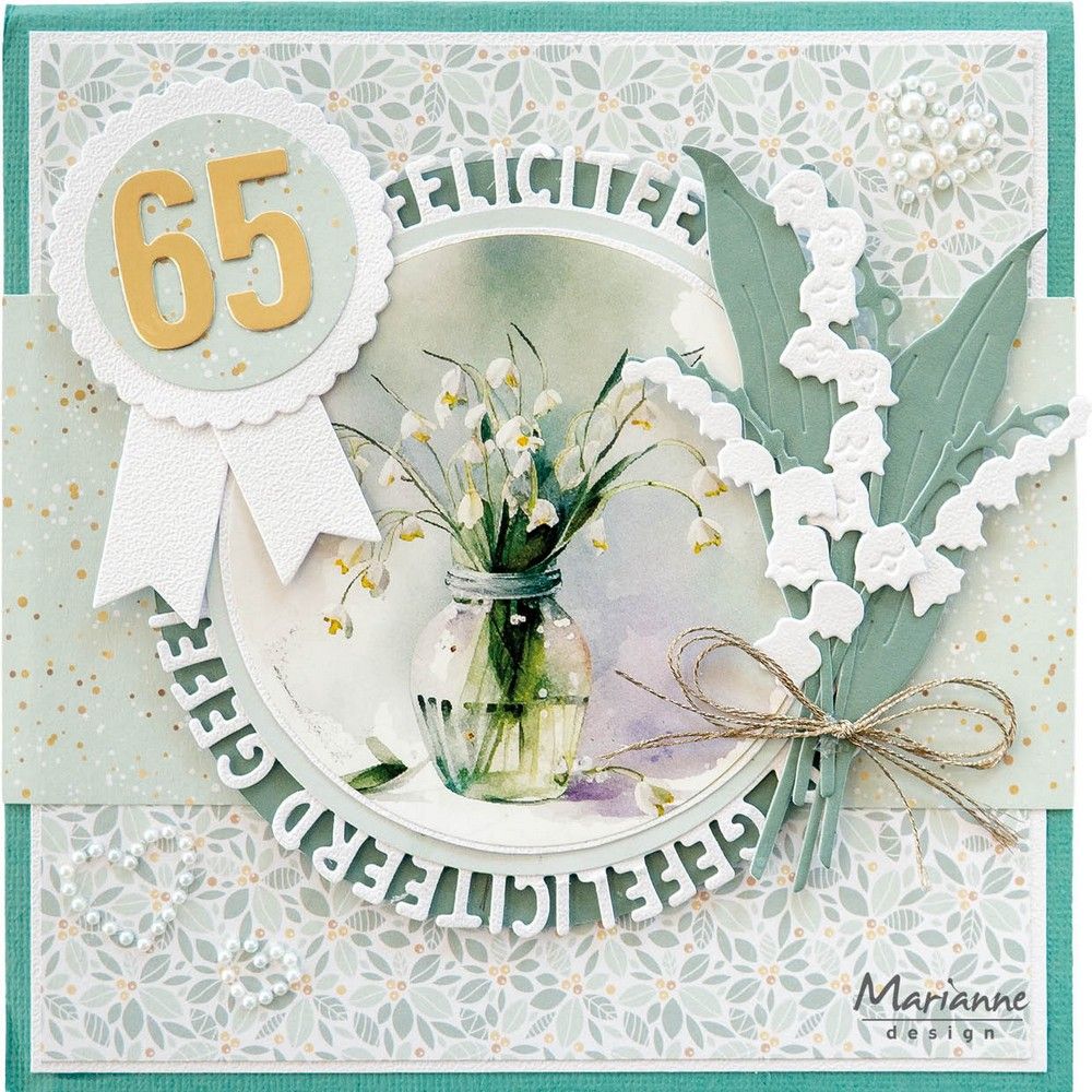 Marianne Design • Bastelbarer Glückwunschkreis von Marleen