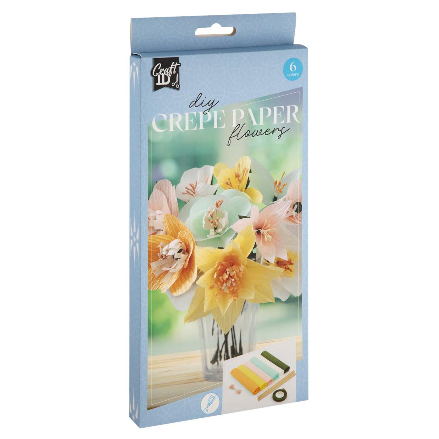 Craft ID Kreppblumen-Bastelset