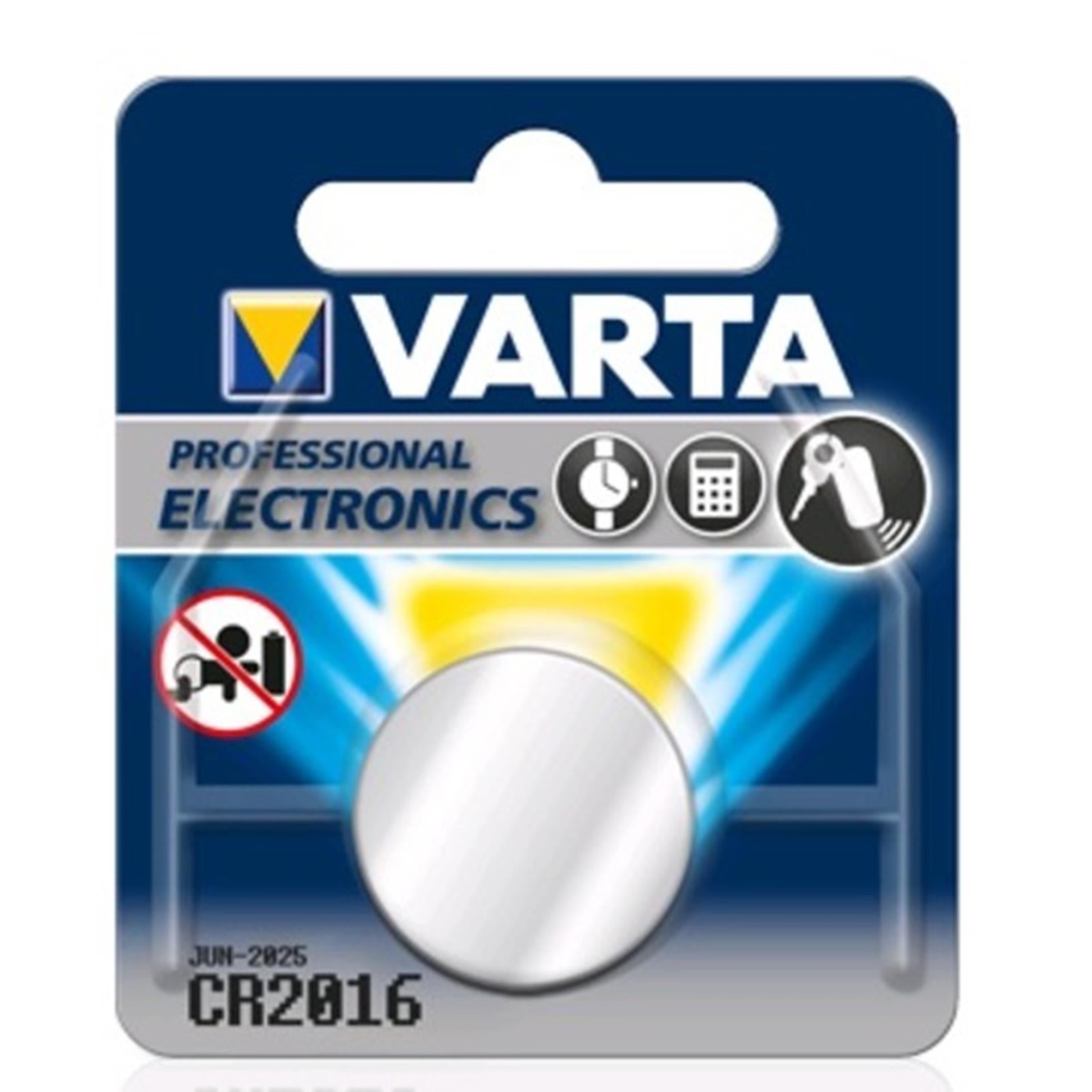 Varta CR2016 3V Lithium -Knopfzelle pro Stück