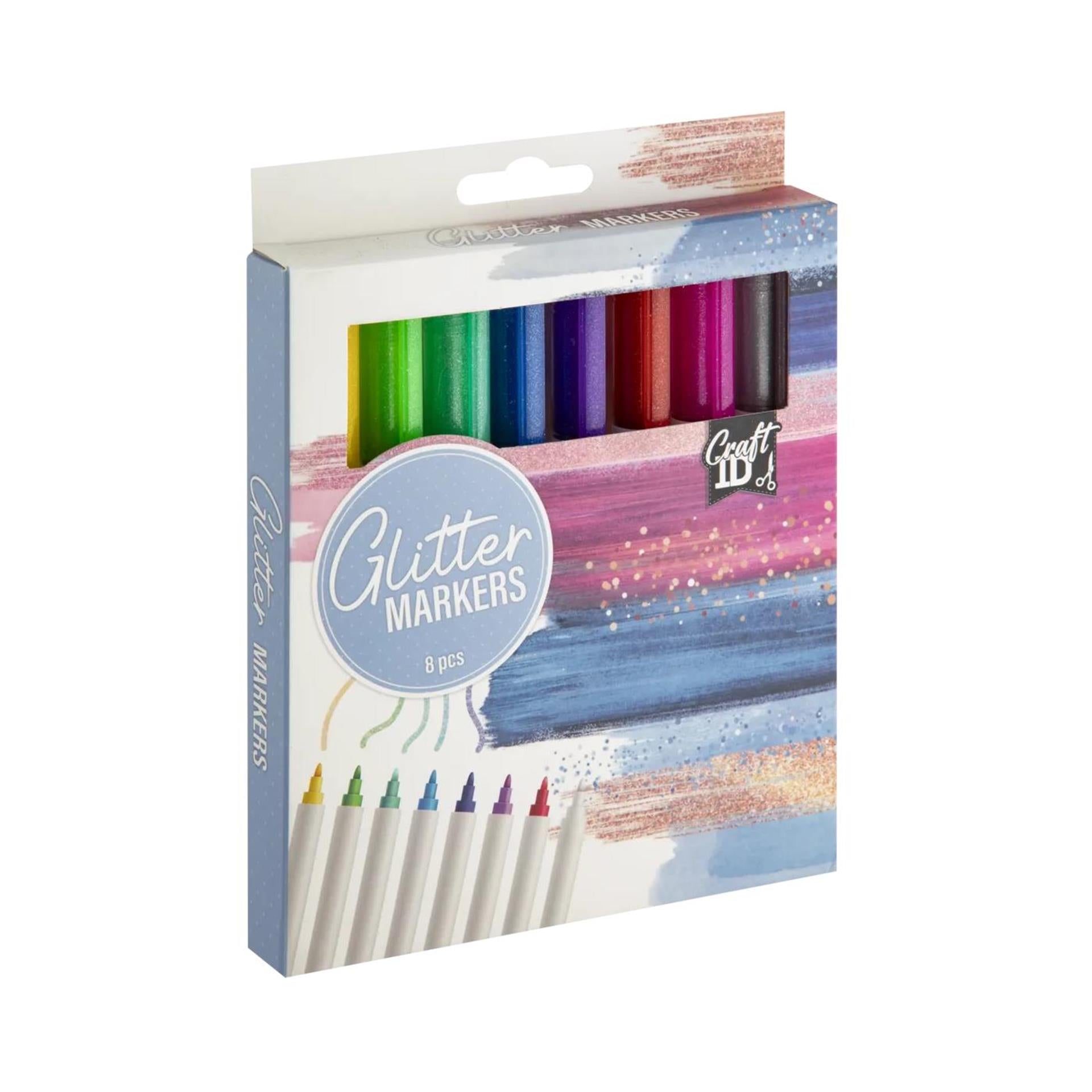 Craft Sensations Glitzermarker 8-teilig