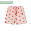 Crabby | Beige Red UV Schwimmboxer Jungen