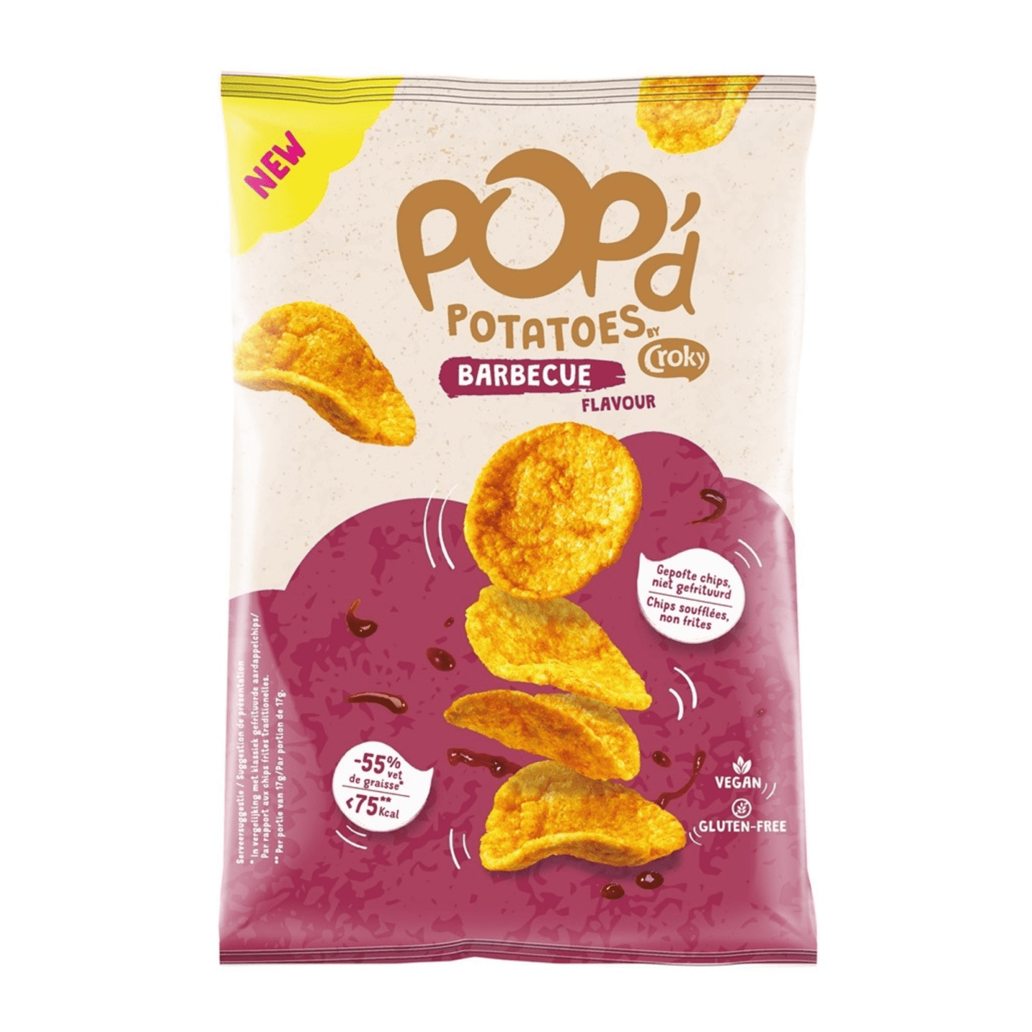 Croky Pop'd Potato Barbecue (24x 17gr)