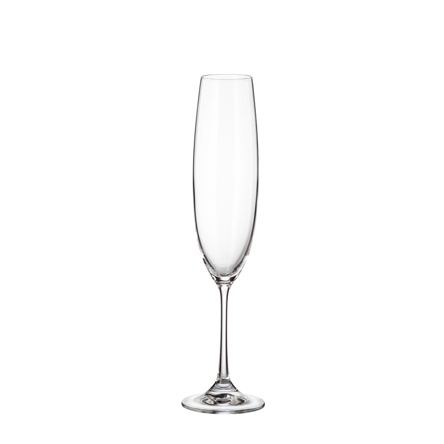 Crystal Bohemia Champagnerglas Milvus 250ml 6 Stück