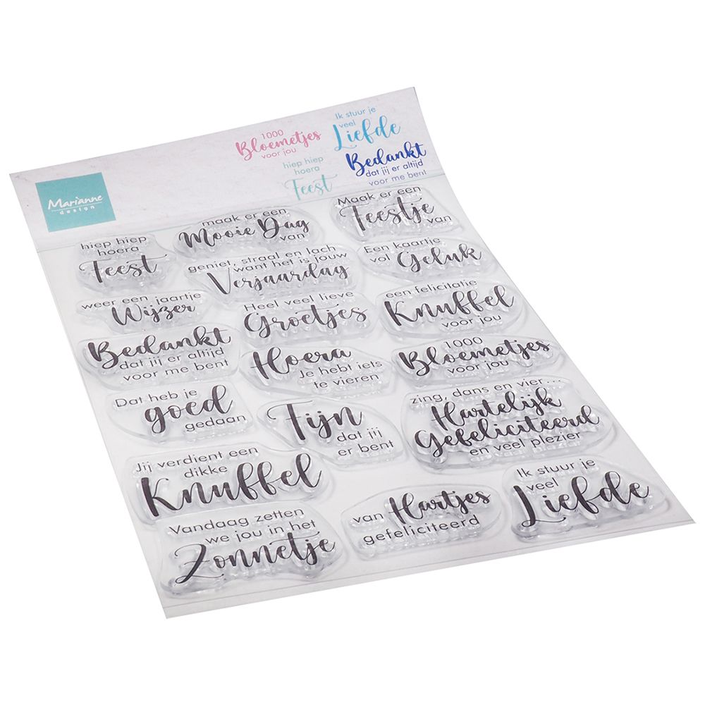 Marianne Design • Transparente Stempel mit süßen Texten