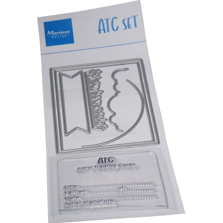 Marianne Design • Transparente Stempel-Stanzformen, ATC-Stempel-Stanzformen-Set
