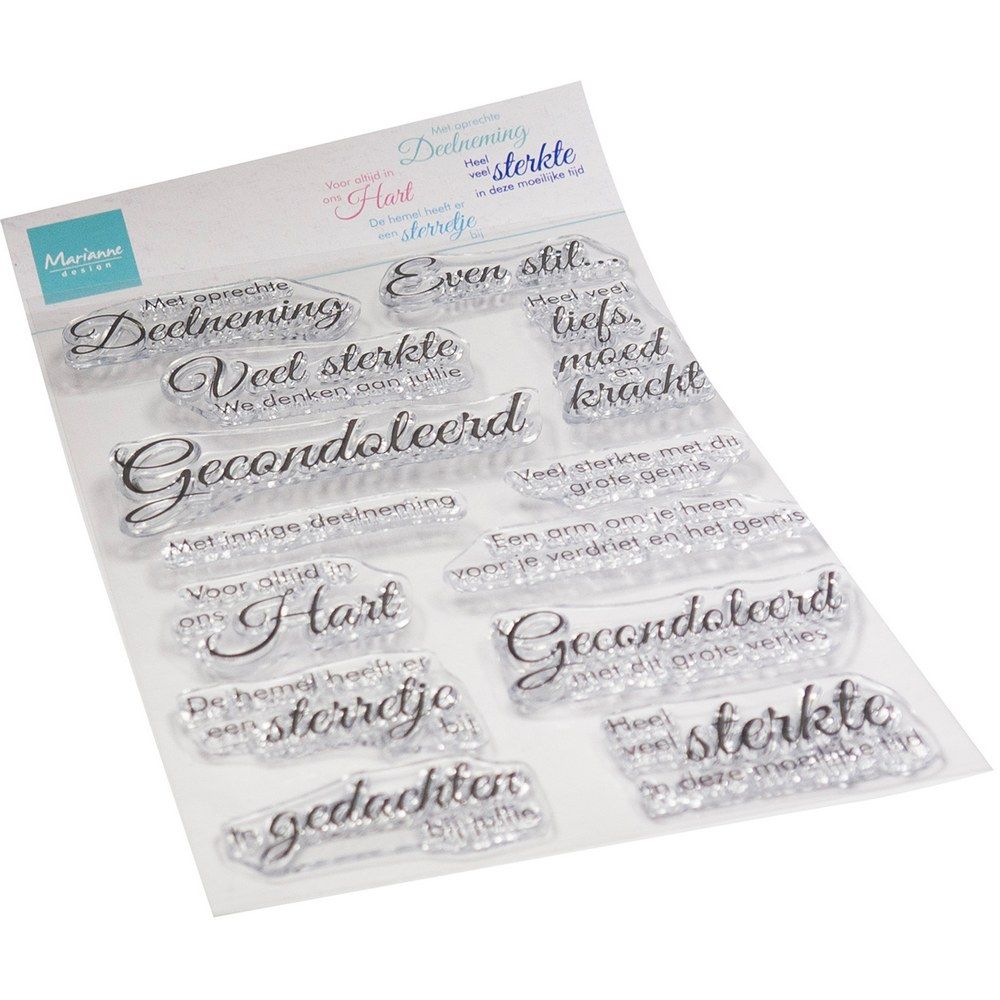 Marianne Design • Transparente Stempel mit aufrichtigem Beileid