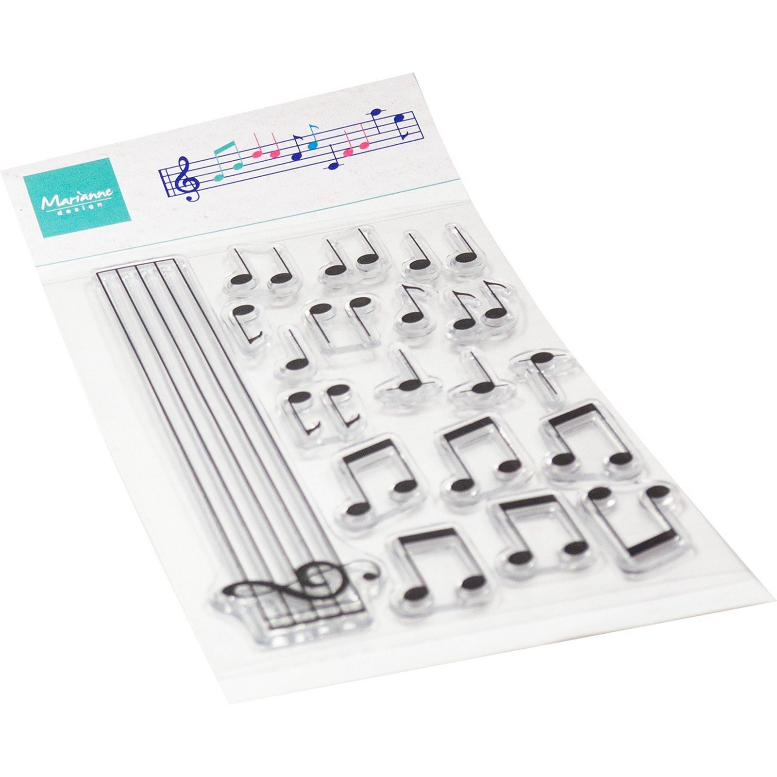 Marianne Design • Transparente Stempel mit Musiknoten