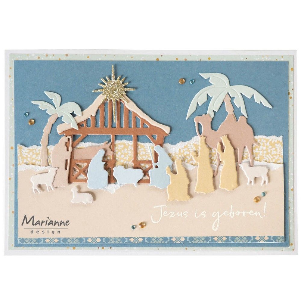 Marianne Design • Transparente Stempel mit Krippentext von Marleen