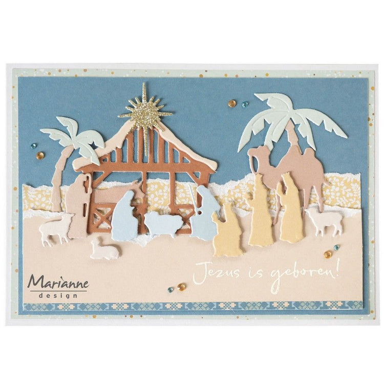 Marianne Design • Transparente Stempel mit Krippentext von Marleen