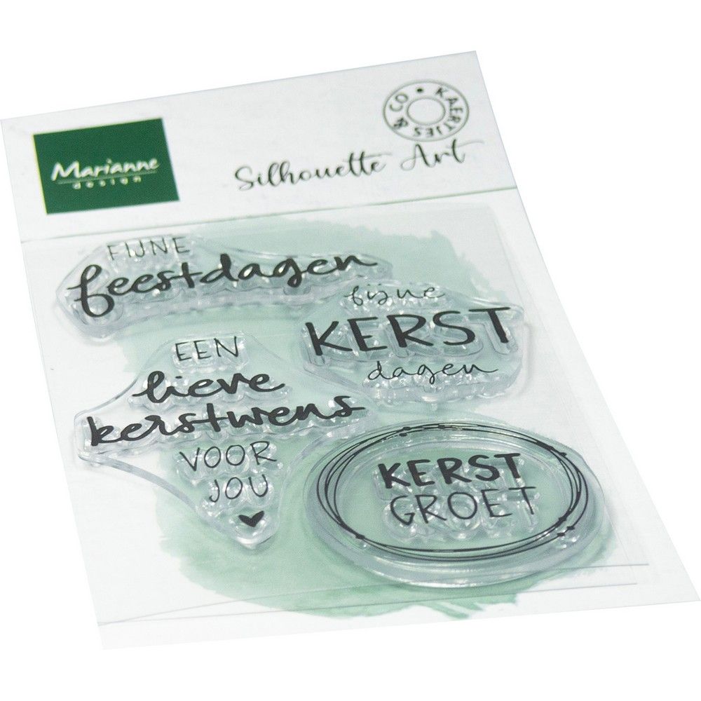 Marianne Design • Klarsichtstempel Weihnachtswünsche von Kaertjes Co