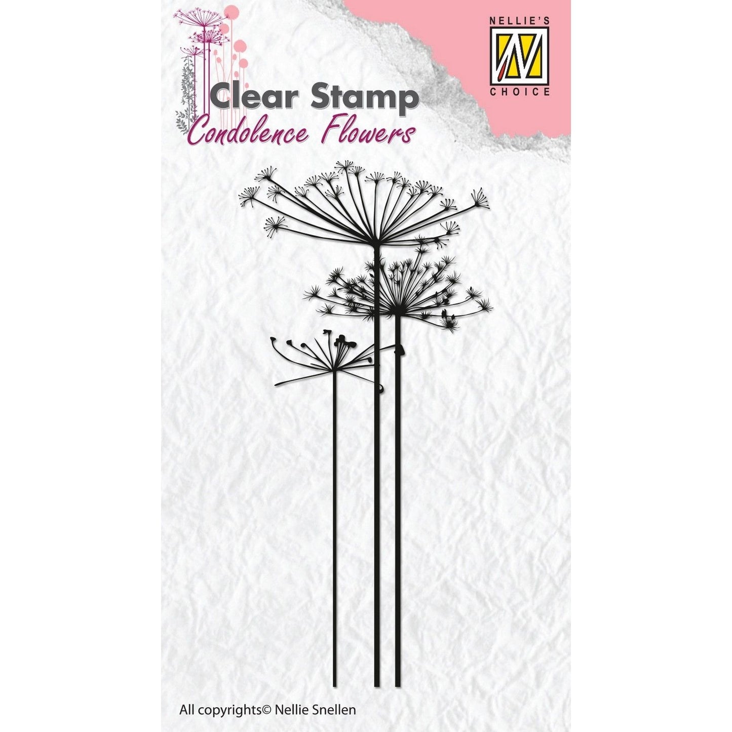 Nellies Wahl • Clear Stamp Kondolenzblume-1