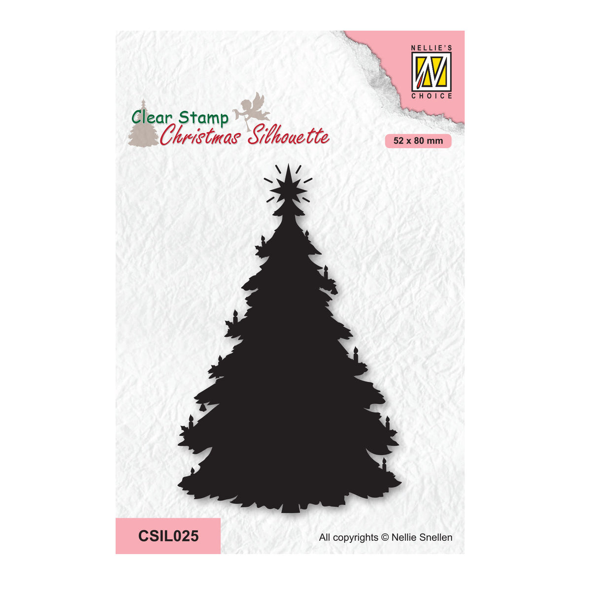 Nellies Wahl • Weihnachts-Silhouetten-Klarstempel-Weihnachtsbaum