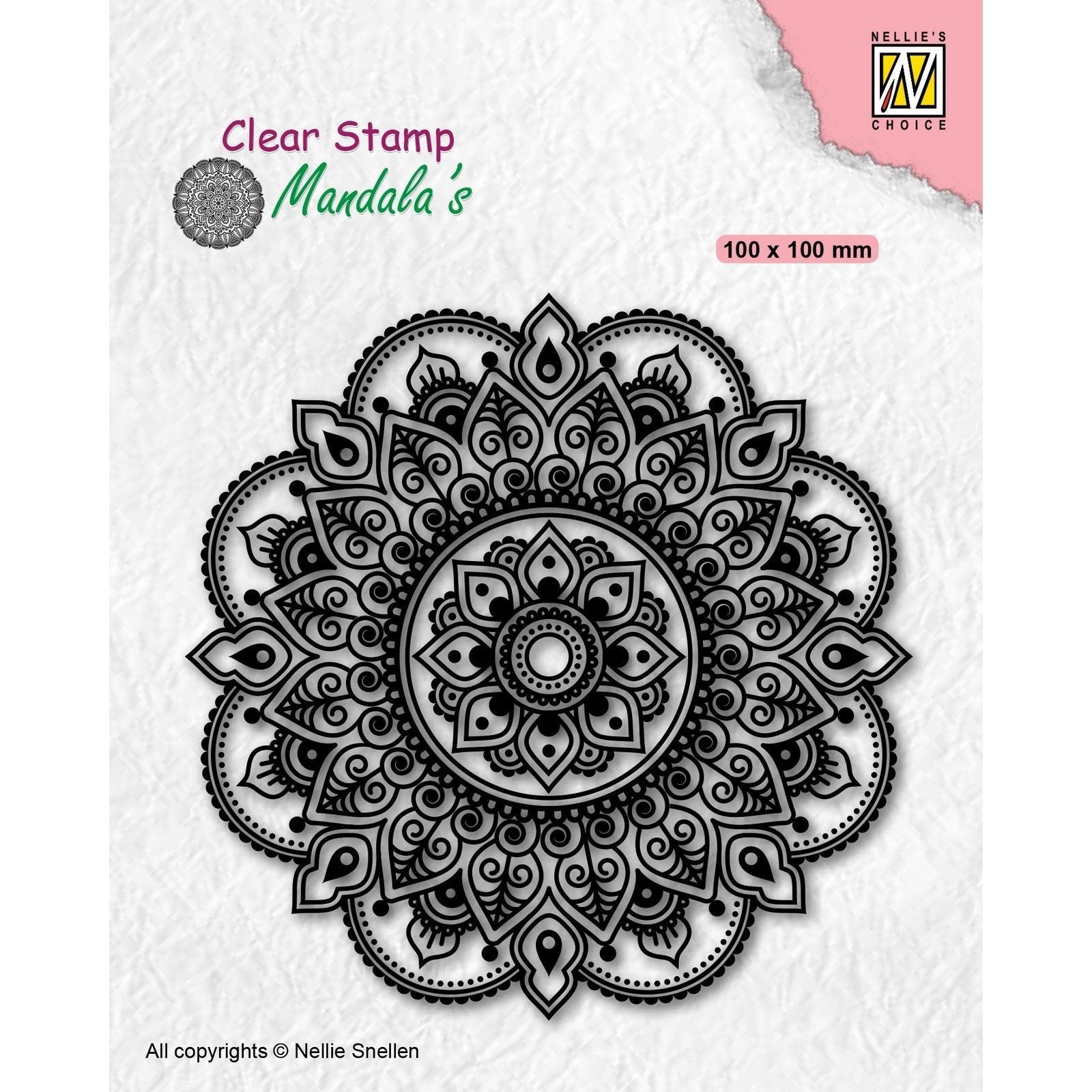 Nellies Wahl • Mandalas, transparenter Stempel, Mandala-Fantasieblume