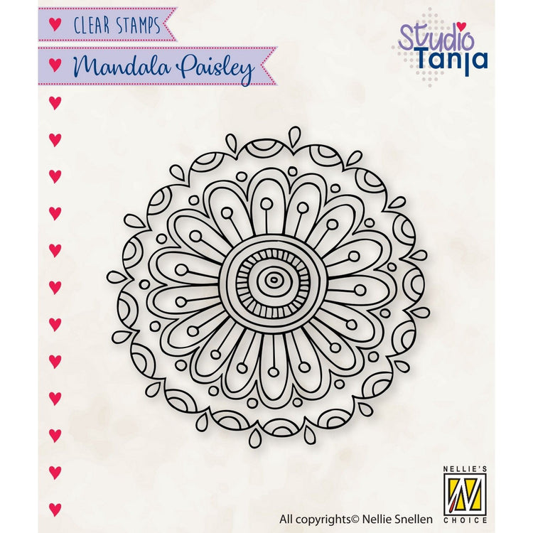 Nellies Wahl • Mandalas, Paisleymuster, klares Stempelmotiv, Blume-2