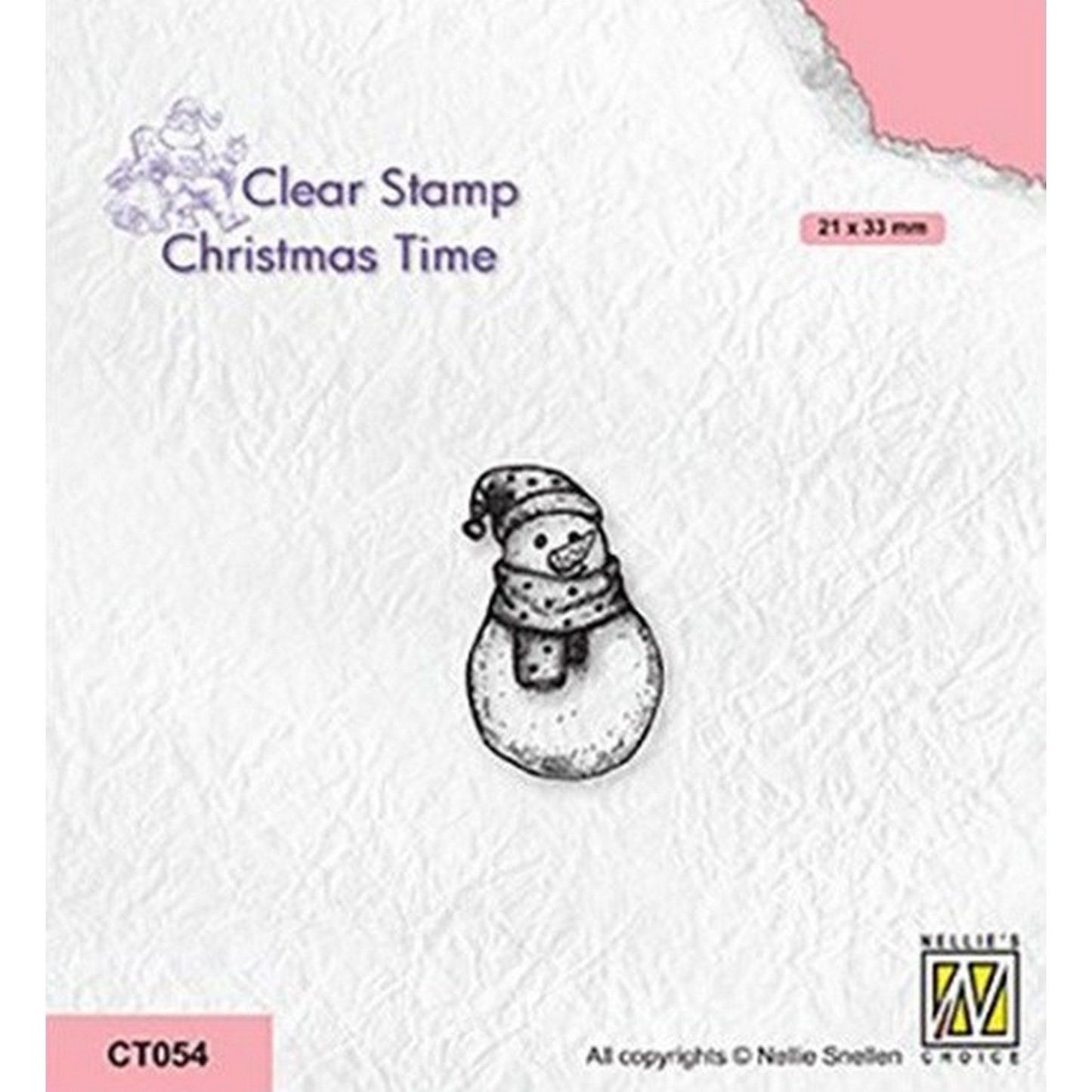 Nellies Wahl • Weihnachtszeit-Klarstempel Schneemann-2
