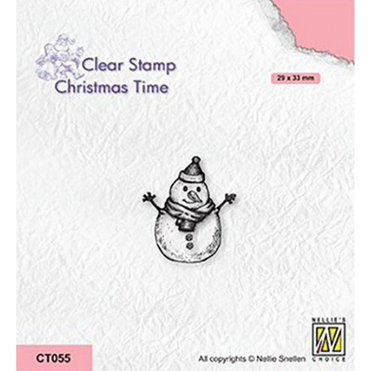 Nellies Wahl • Weihnachtszeit-Klarstempel Schneemann-3