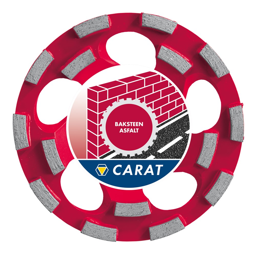 Carat Schleifkopf ø180 cubd Master Ziegel