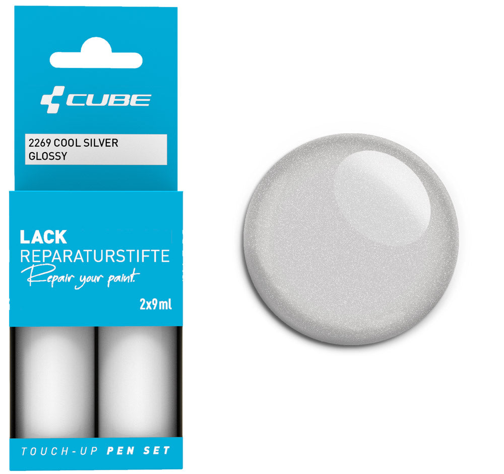 Cube Lackstift-Set cooles Silber glänzend