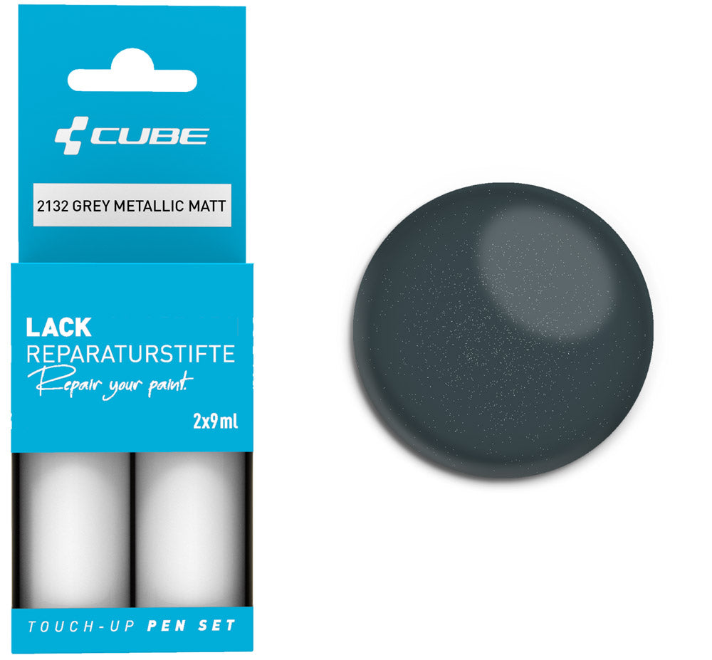 Cube Lackstift-Set grau metallic matt