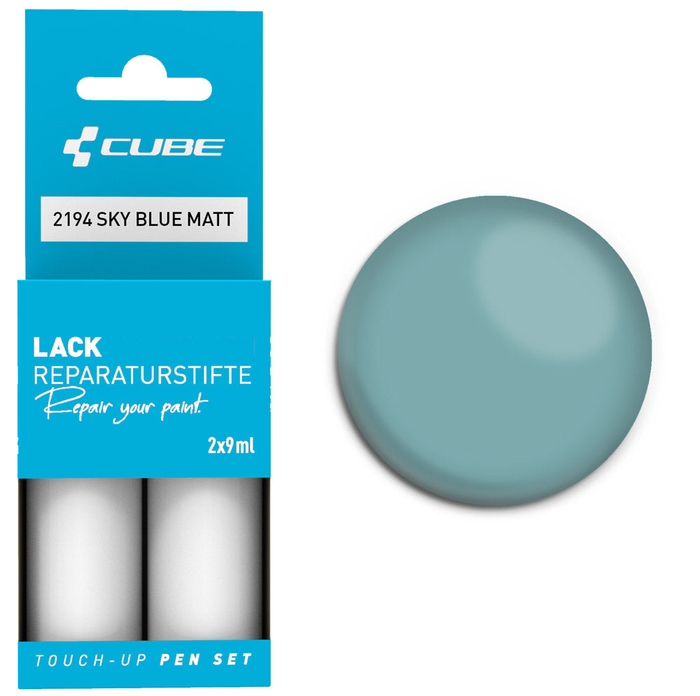 Cube Lackstift-Set Himmelblau matt