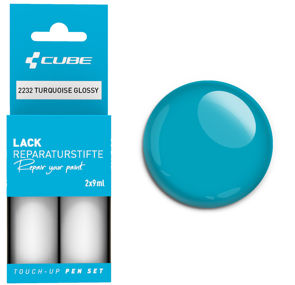Cube Lackstift-Set türkis glänzend