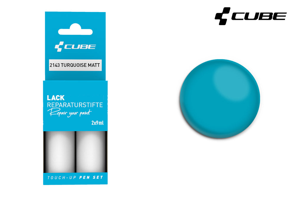 Cube Lackstift-Set türkis matt