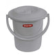 Hurver Toiletteneimer 5l hellgrau