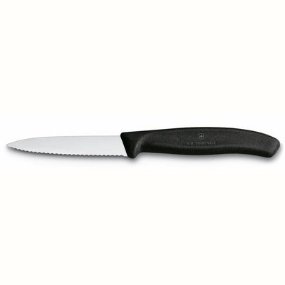 Victorinox Schälmesser gezahnt schwarz