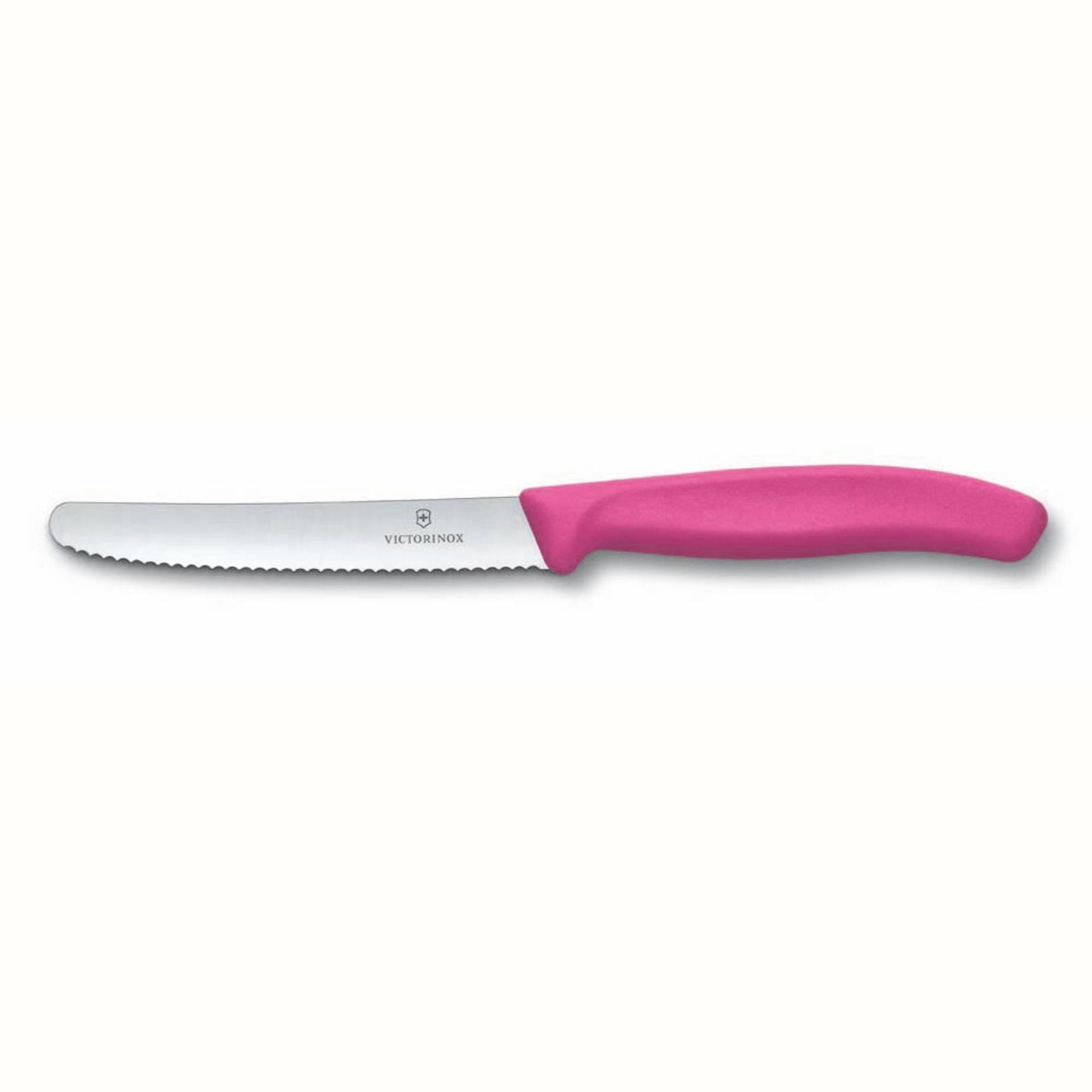 Victorinox Tafelmesser mit Wellenschliff, rosa