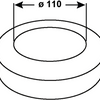 Cornat-Rosettenanschnitt 110 mm mit - cwcrosku00