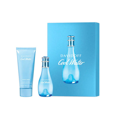 Davidoff Coolwater Woman Geschenkset Eau de Toilette Spray 30ml + Körper 75 ml