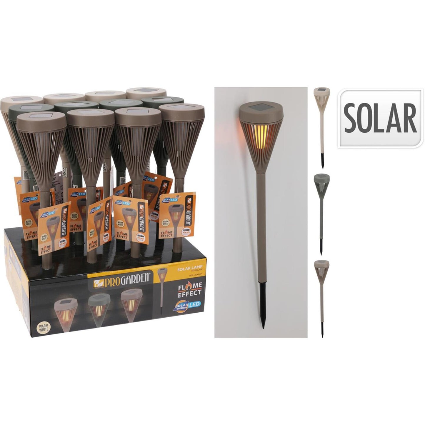 Profi-Garten-Solarfackel, Höhe 43 cm